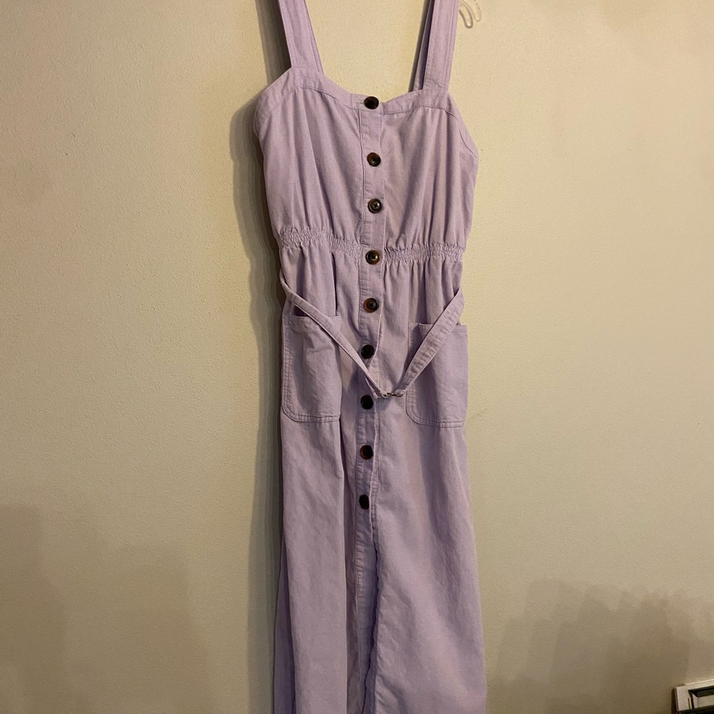 Urban Outfitters Lilac Cordelia Corduroy Dress Small